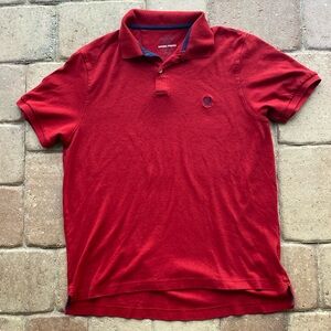 Chaps Men’s Red Button Down Polo Shirt Size XL